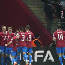 Českí futbalisti odohrali deň pred incidentom zápas v Poľsku.  