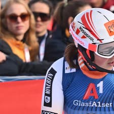 Petra Vlhová v druhom kole slalomu žien Svetového pohára v alpskom lyžovaní v rakúskom Lienzi.