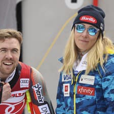 Nórsky lyžiar Aleksander Aamodt Kilde a americká lyžiarka Mikaela Shiffrinová.