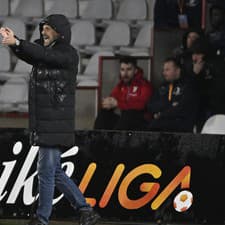 Na snímke hlavný tréner FC Košice Ján Kozák ml. počas zápasu 19. kola futbalovej Niké ligy AS Trenčín – FC Košice.