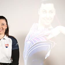 Na snímke najlepšia gymnastka roka 2023 Barbora Mokošová (Slávia GC Bratislava) počas slávnostného vyhlásenia ankety GYMNASTA ROKA 2023.