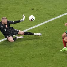 Portugalský útočník Ronaldo sa proti Česku nepresadil gólov.