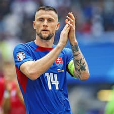 Kapitán Slovenska Milan Škriniar. 