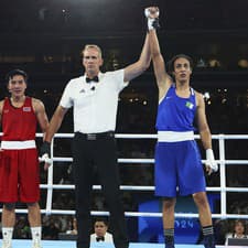 Imane Khelifová postúpila na OH v Paríži do finále kategórie do 66 kg. 