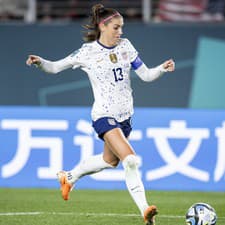 Futbalistka Alex Morganová v reprezentačnom drese USA.