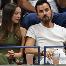 V hľadisku počas US Open nechýbali ani celebrity, na obrázku Justin Theroux 