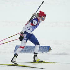 Na snímke česká biatlonová reprezentantka Tereza Voborníková.