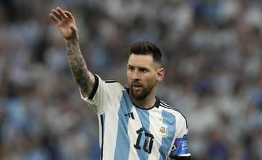 Kapitán Argentíny Lionel Messi vo finále MS 2022.