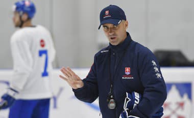 Na snímke hlavný tréner Ivan Feneš.