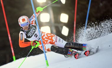 Na snímke slovenská lyžiarka Petra Vlhová v prvom kole slalomu žien Svetového pohára.