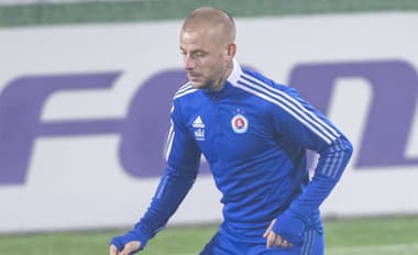 Na snímke hráč ŠK Slovan Bratislava Vladimír Weiss ml.