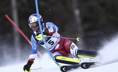 Francúz Alexis Pinturault počas slalomu do kombinácie.