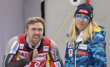 Nórsky lyžiar Aleksander Aamodt Kilde a americká lyžiarka Mikaela Shiffrinová.