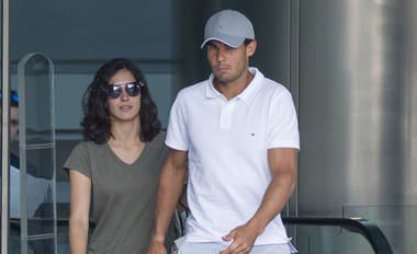 Rafael Nadal a manželka Xisca.  