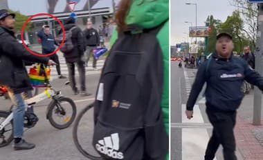 Tvrdé jadro Slovana napadlo ženu na bicykli: Tiežfanúšikovia sa snažili ukradnúť dúhovú vlajku