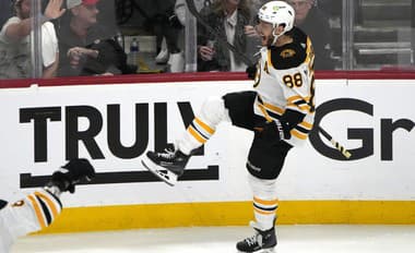 David Pastrňák je ofenzívnym lídrom Bostonu Bruins.