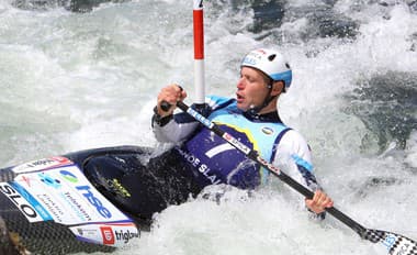 Hviezdny slovinský vodný slalomár Benjamin Savšek.