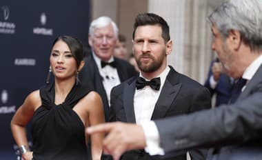 Lionel Messi a Antonella.