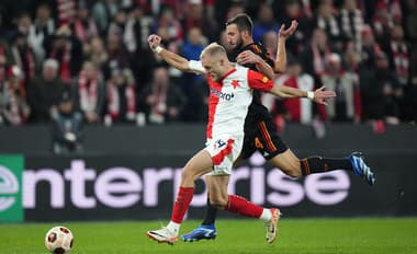 Slavia Praha si doma poradila s talianskym AS Rím, gól Haraslína Sparte nestačil