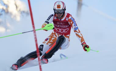 Petra Vlhová počas druhého slalomu vo fínskom Levi