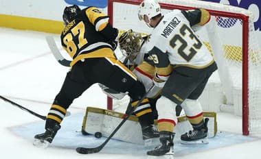 Sidney Crosby (Pittsburgh) v súboji proti Vegas.