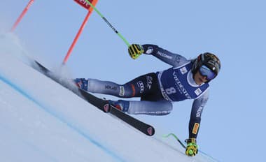Brignoneová triumfovala v super-G vo Val d'Isere: Mikaela Shiffrinová preteky nedokončila