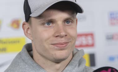 Na snímke útočník slovenskej hokejovej reprezentácie Adam Liška.