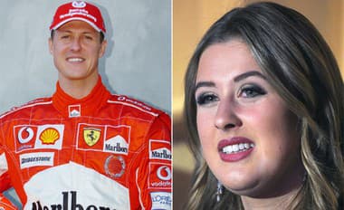 Na snímke Michael Schumacher a dcéra Gina. 