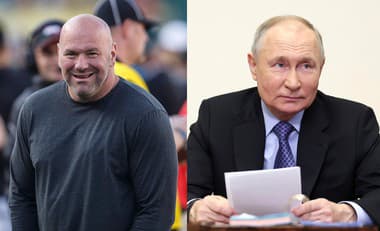 Šéf UFC Dana White a ruský prezident Vladimir Putin.