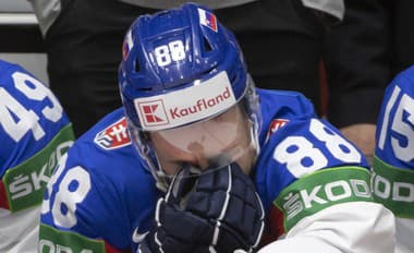 Slovenský hokejista Kristián Pospíšil v reprezentačnom drese.