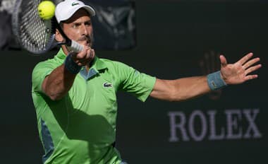 Novak Djokovič na turnaji v Indian Wells 2024.