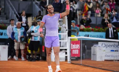 Španielsky tenista Rafael Nadal počas turnaja v Madride.
