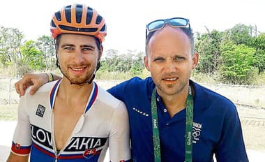 Peter Sagan a Peter Zánický.