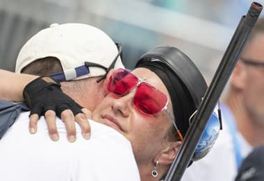 Slovenská reprezentantka v športovej streľbe Zuzana Rehák-Štefečeková po kvalifikácii trapu.