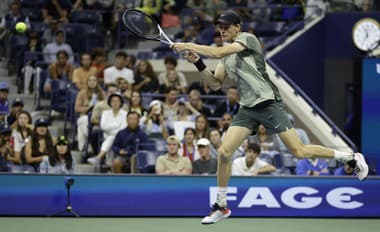 Taliansky tenista Jannick Sinner počas US Open. 