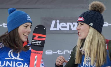 Petra Vlhová a Mikaela Shiffrinová.