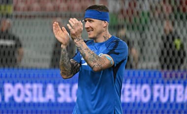 Na snímke hráč Slovenska Juraj Kucka po skončení prípravného zápasu medzi Slovenskom a Walesom.