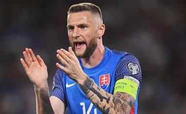 Kapitán Slovenska Milan Škriniar.