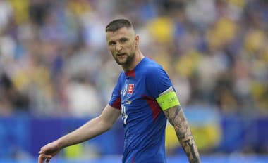 Kapitán Slovenska Milan Škriniar. 