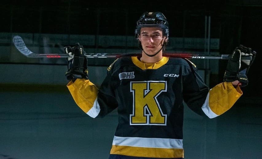 Dočkal sa. Slovenský hokejista Martin Chromiak (20) strelil v drese Ontario Rign v AHL svoj prvý gól.