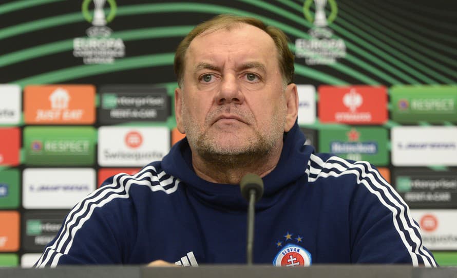 Obrovské sklamanie prežíval tréner futbalistov Slovana Bratislava po odvetnom osemfinálovom zápase v EKL. 