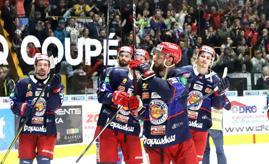 Hokejisti HKM Zvolen znížili stav finálovej série play off Tipos extraligy proti HC Košice na 1:3 na zápasy. 