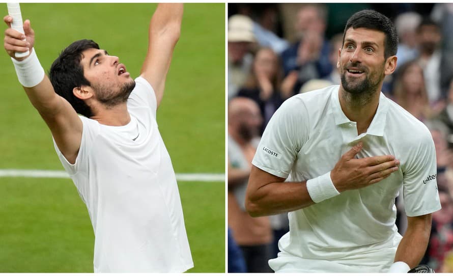 Vo finále mužskej dvojhry na grandslamovom turnaji vo Wimbledone sa stretnú najvyššie nasadení hráči Španiel Carlos Alcaraz a Srb Novak ...