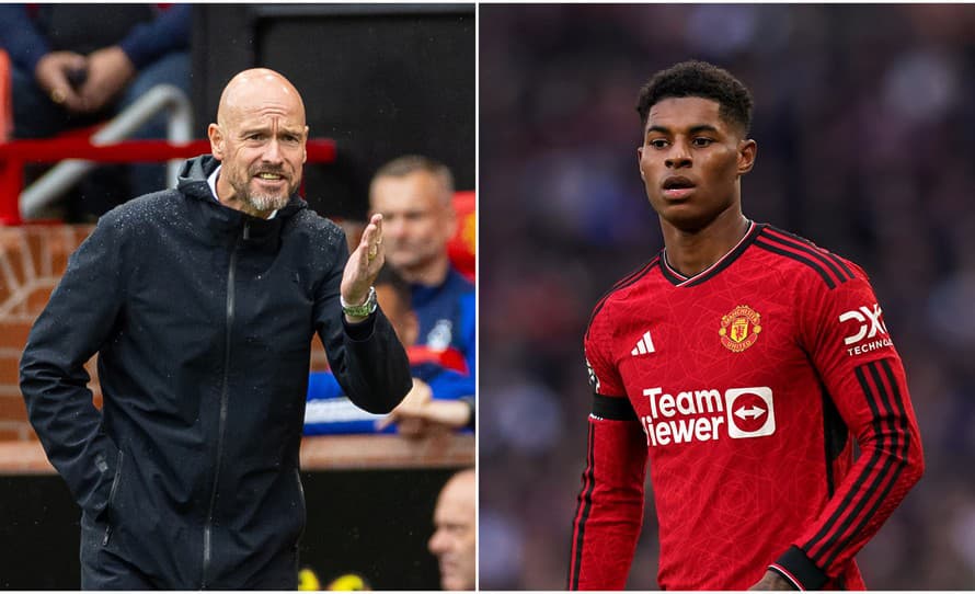 Útočník Manchestru United Marcus Rashford riadne naštval trénera Erika ten Haga narodeninovou oslavou, ktorú minulý týždeň usporiadal ...