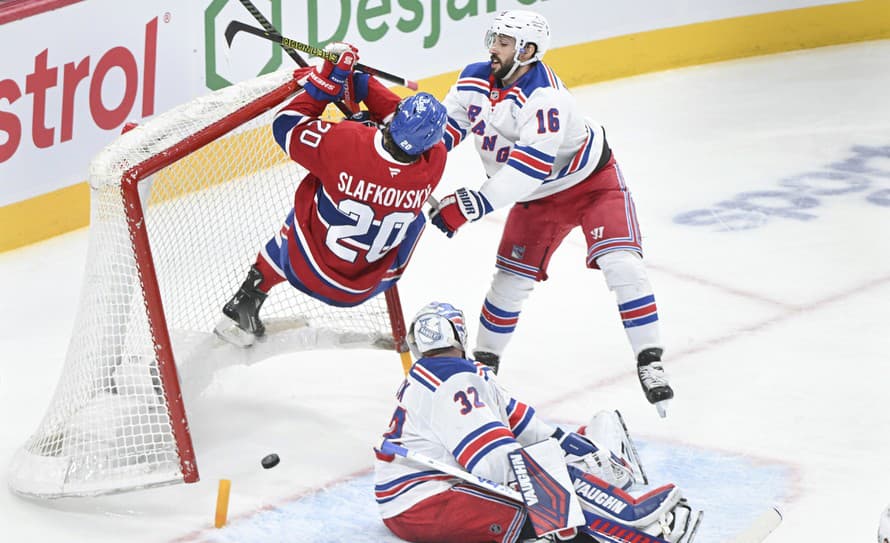 Slovenský hokejista Juraj Slafkovský prispel v noci na pondelok v zámorskej NHL gólom k triumfu Montrealu nad New Yorkom Rangers 5:4 ...