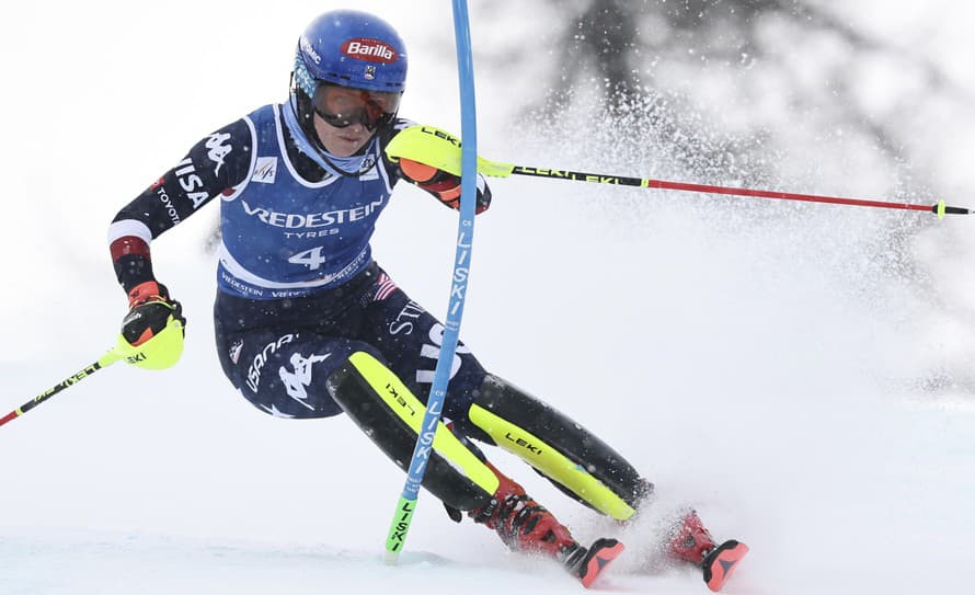 Americká lyžiarka Mikaela Shiffrinová figurovala na čele po 1. kole nedeľňajšieho slalomu Svetového pohára v Sestriere.