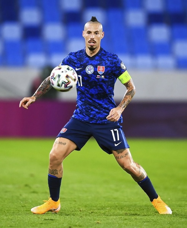 Na snímke Marek Hamšík. 