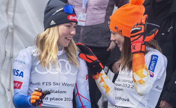 Petra Vlhová a Mikaela Shiffrinová.