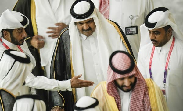 Sheikh Hamad bin Khalifa Al Thani, bývalý katarský emir.