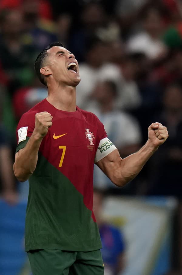 Ronaldo sa teší po góle Portugalska.